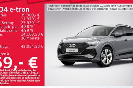 Audi Q4 e-tron 24.807 km 39.900 € München 81825