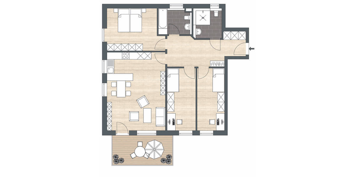 Wohnung zum Kaufen in Anzing 1.136.000 € 134.68 m² 5 zimmer