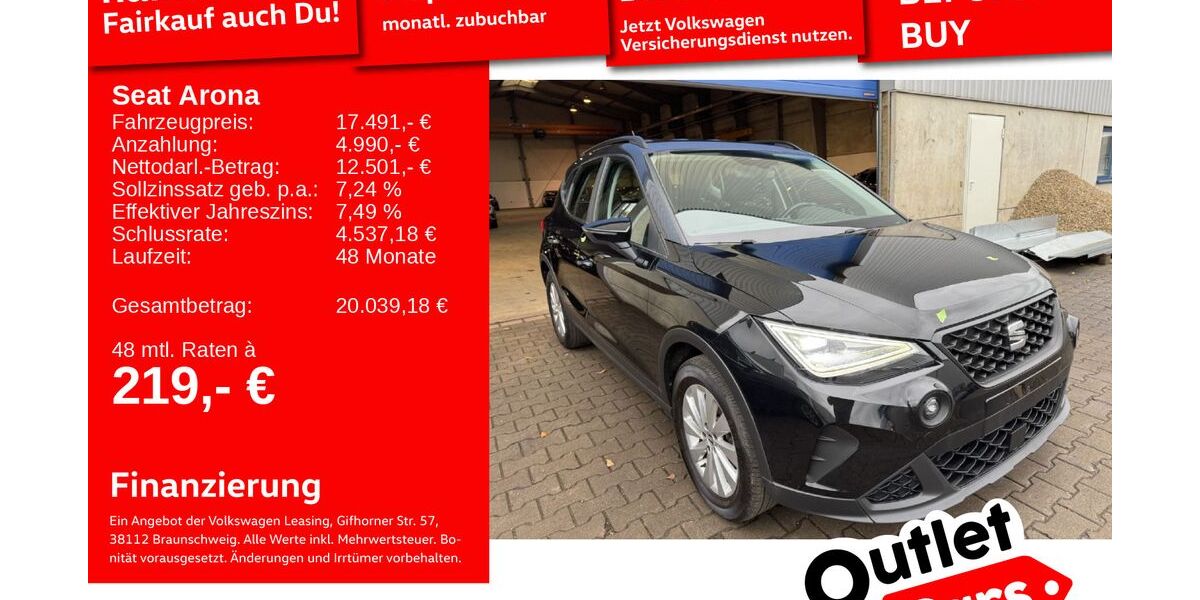 Seat Arona 67.567 km 17.491 &euro; Weinheim 69469