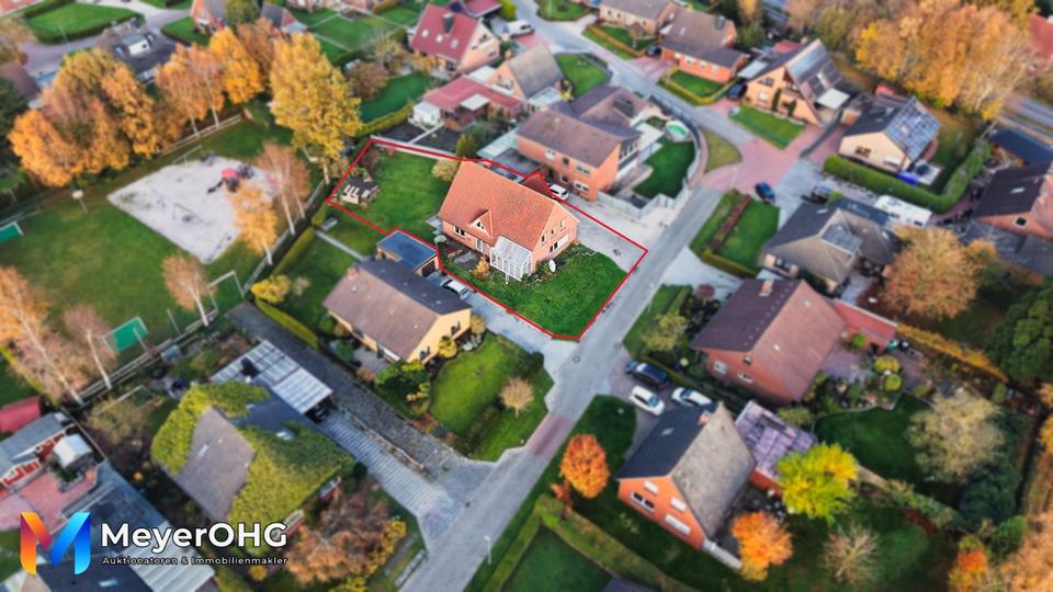 Freistehendes Einfamilienhaus mit Wintergarten, Garage & großem Garten in Jemgum zur Vermietung 6 zimmer
