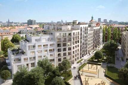 sehr stilvoll u. modern möblierte Wohnung mit Balkon und Dachgarten - schnell im Zentrum 2 zimmer