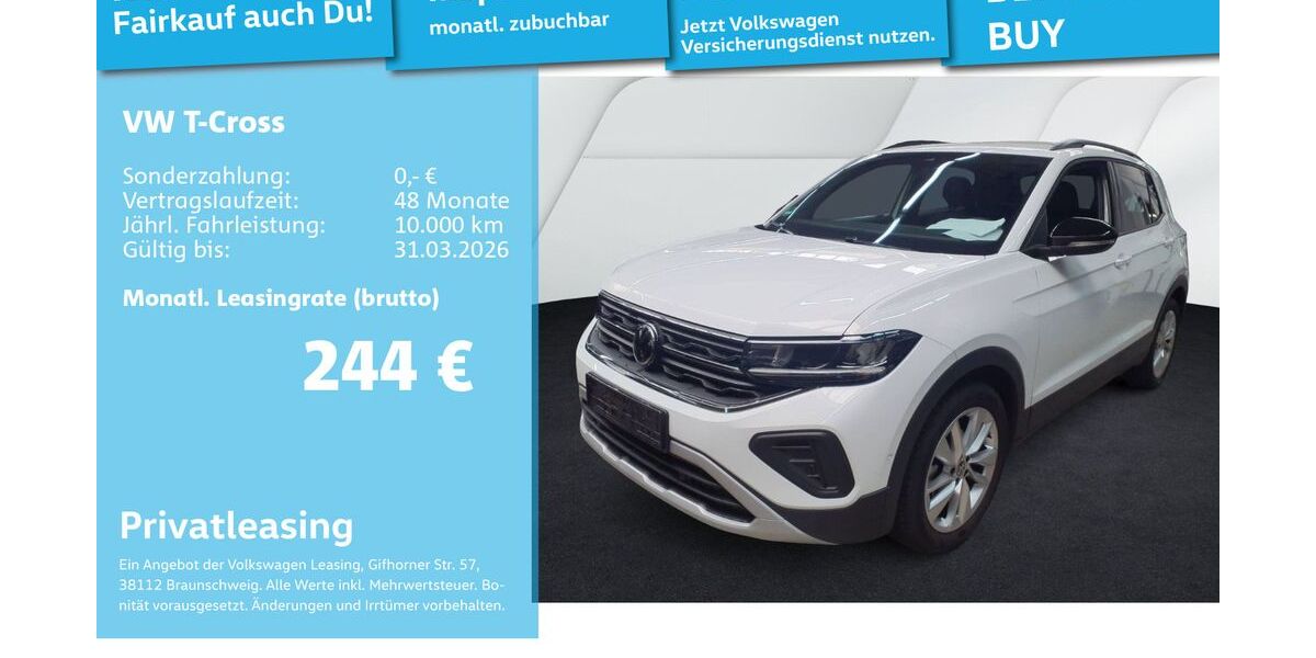 VW T-Cross 17.201 km 23.992 &euro; Mannheim 68309