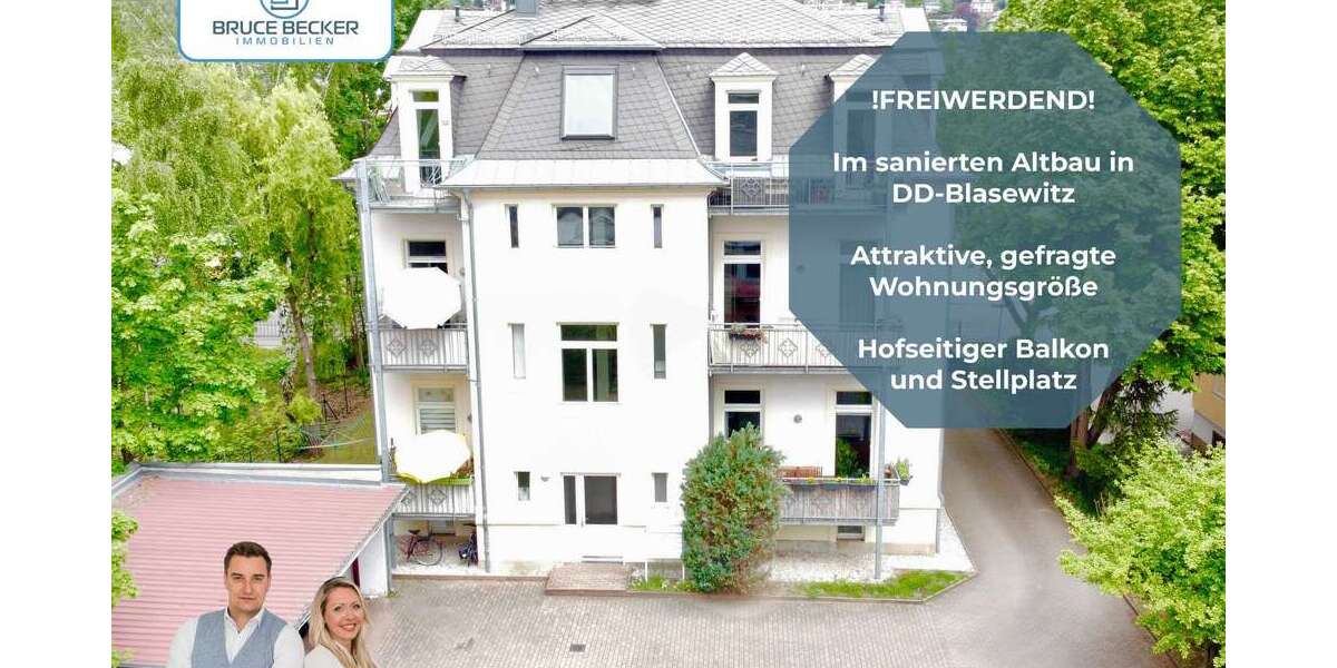 Etagenwohnung Dresden Blasewitz - 3 Zimmer, 80 m&sup2;, 245.000&euro; | Angebot:25083760