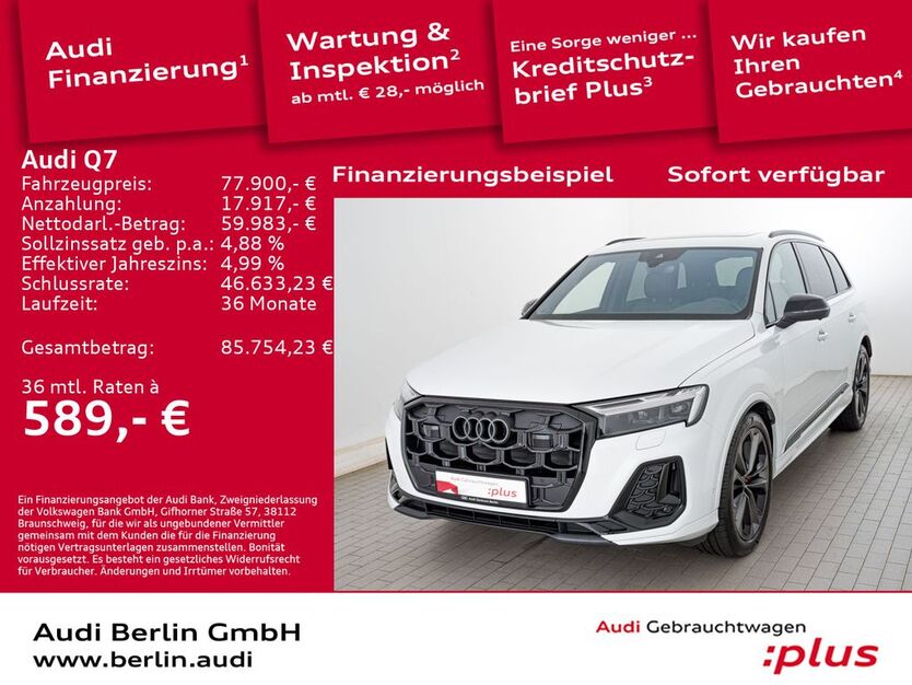 Audi Q7 9.800 km 76.900 € Berlin 12489