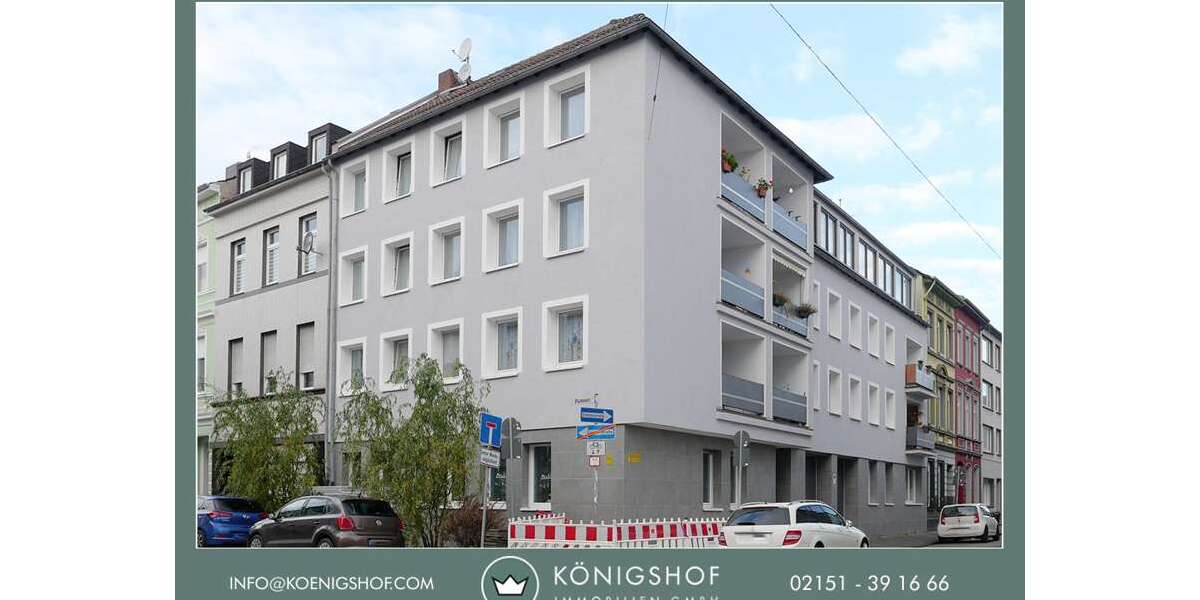 Etagenwohnung Krefeld Krefeld-Mitte - 3 Zimmer, 76 m&sup2;, 660&euro; | Angebot:27351225