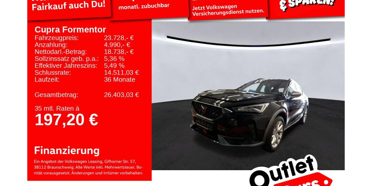 Cupra Formentor 56.785 km 23.491 &euro; Weinheim 69469