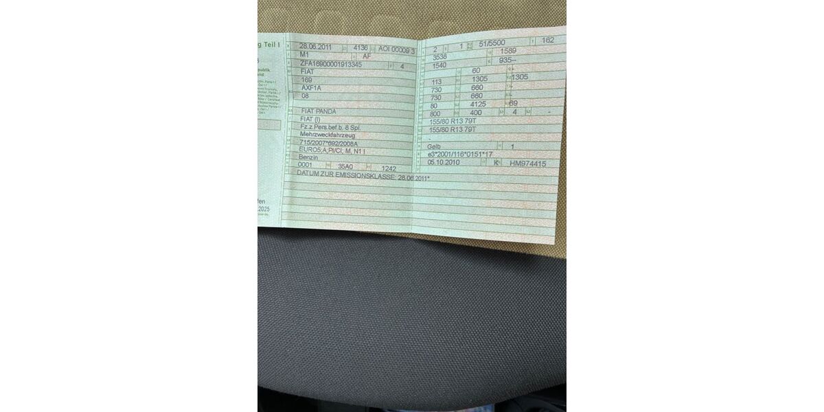 Fiat Panda 102.933 km 2.199 &euro; Überlingen 88662