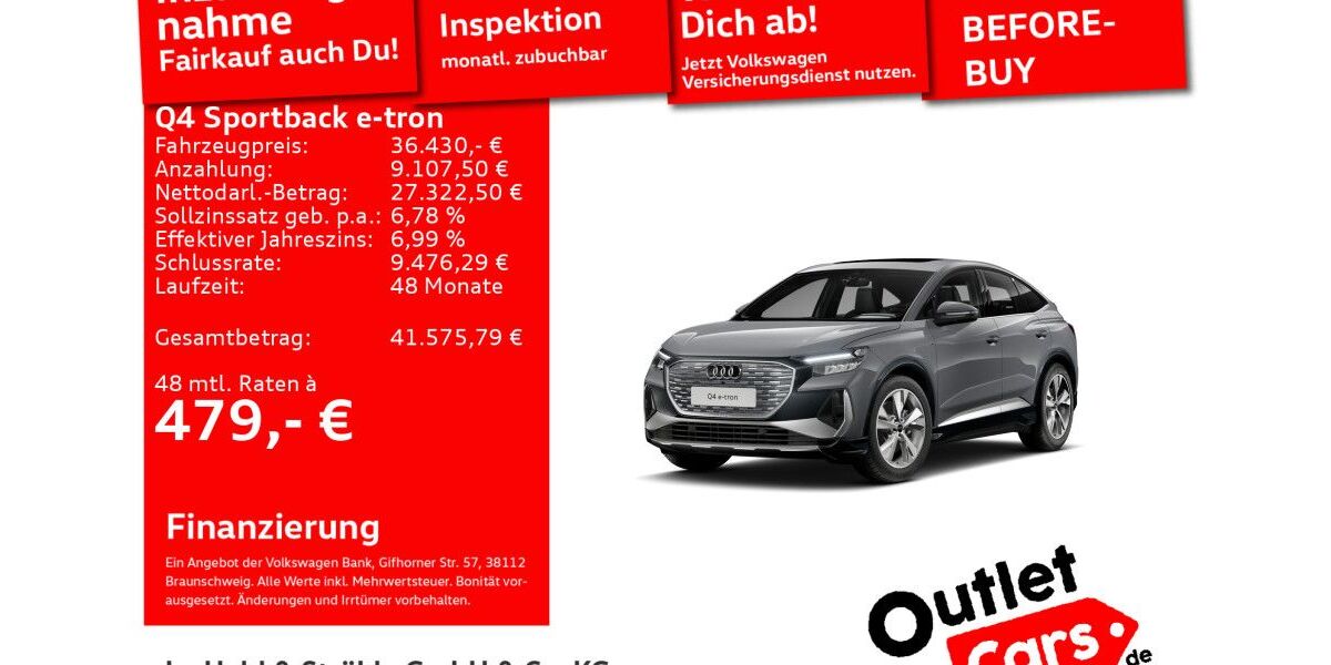 Audi Q4 e-tron 27.674 km 36.430 &euro; Senden 89250