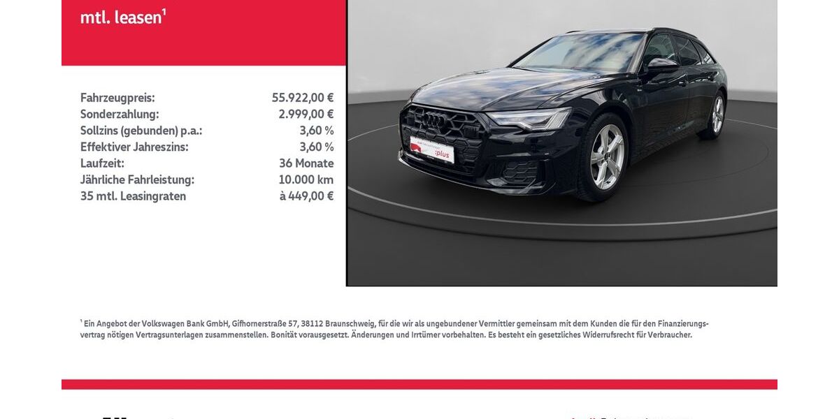 Audi A6 26.343 km 54.922 &euro; Nordhausen 99734