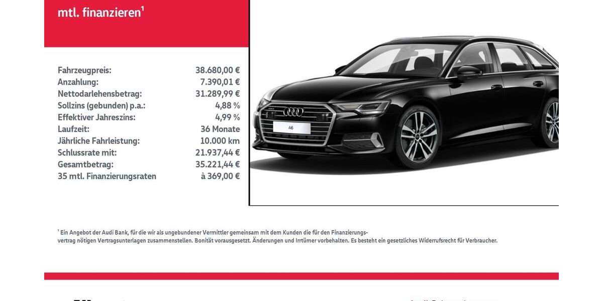Audi A6 68.690 km 38.680 &euro; Nordhausen 99734