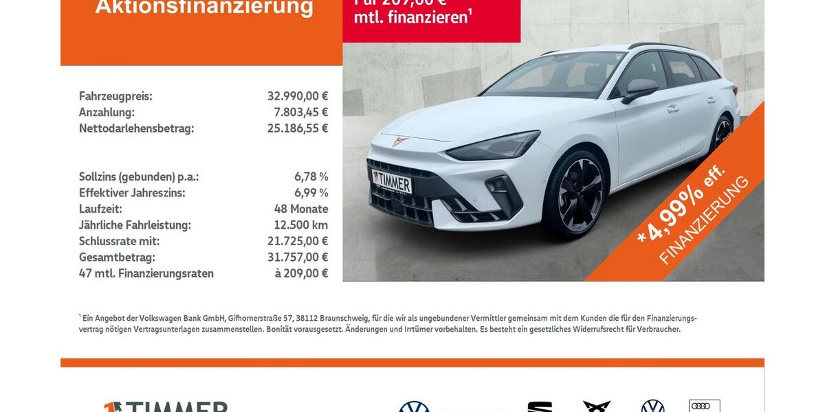 Cupra Leon 18.455 km 32.990 &euro; Nordhorn 48529