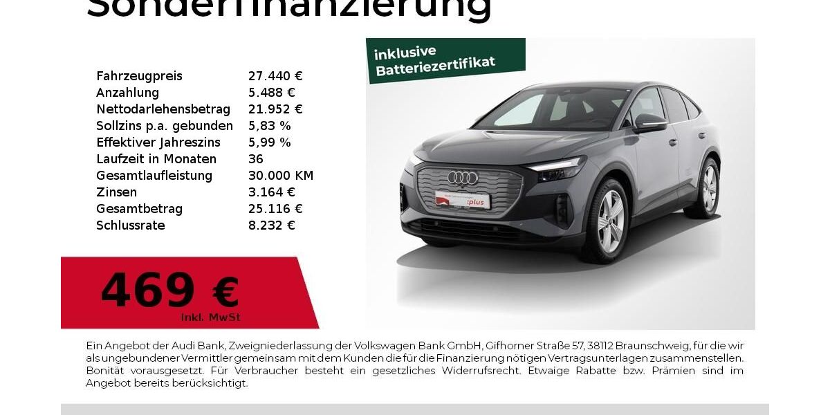 Audi Q4 e-tron 61.800 km 26.880 &euro; Nürnberg 90441