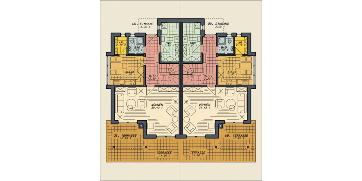 Doppelhaushälfte Pinnow - 4 Zimmer, 140 m&sup2;, 1.300&euro; | Angebot:26009205