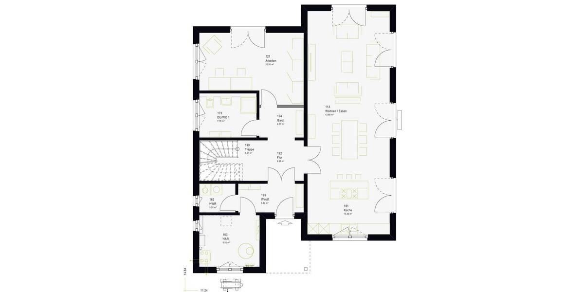 Einfamilienhaus Hirrlingen - 7 Zimmer, 245 m&sup2;, 533.639&euro; | Angebot:26686135