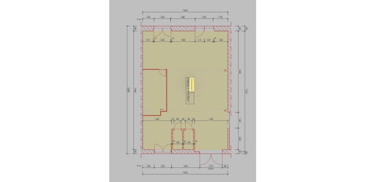 Halle Gewerberaum 146 qm 83071 Stephanskirchen zimmer