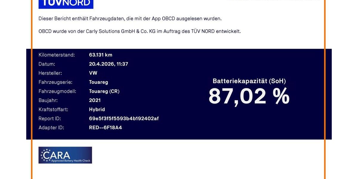 VW Touareg 63.150 km 48.980 &euro; Bad Segeberg 23795