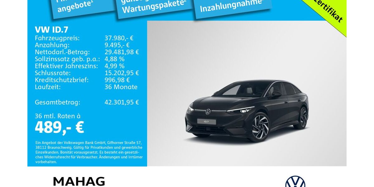 VW ID.7 31.040 km 37.980 &euro; München 81825