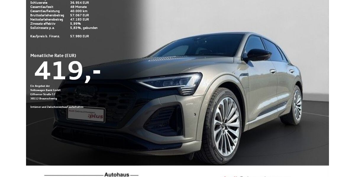 Audi Q8 e-tron 44.461 km 57.380 &euro; Ravensburg 88214