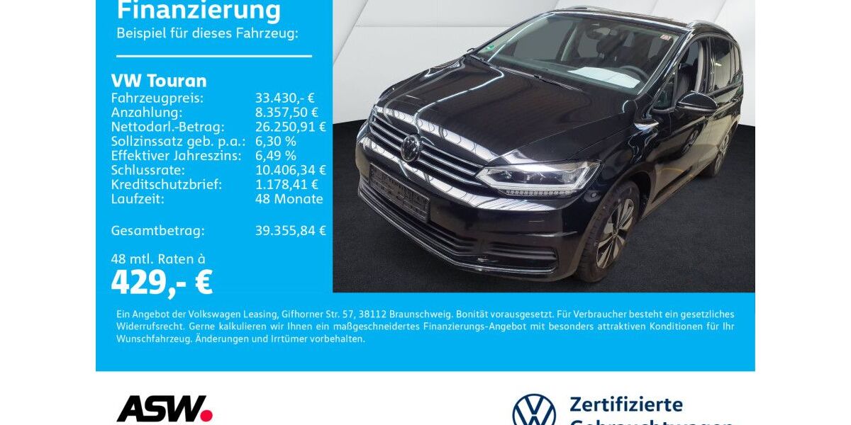 VW Touran 27.600 km 33.430 &euro; Bad Rappenau 74906