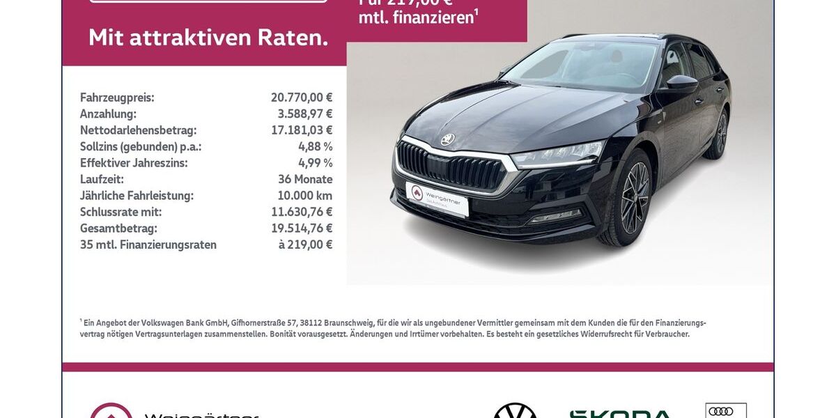 Skoda Octavia 99.150 km 20.770 &euro; Miesbach 83714