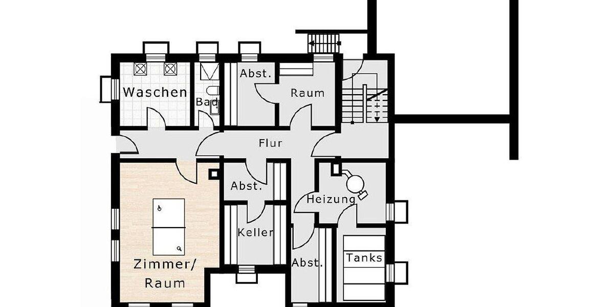 Mehrfamilienhaus, Wohnhaus Rottenburg am Neckar - 9 Zimmer, 223 m&sup2;, 749.000&euro; | Angebot:26639408