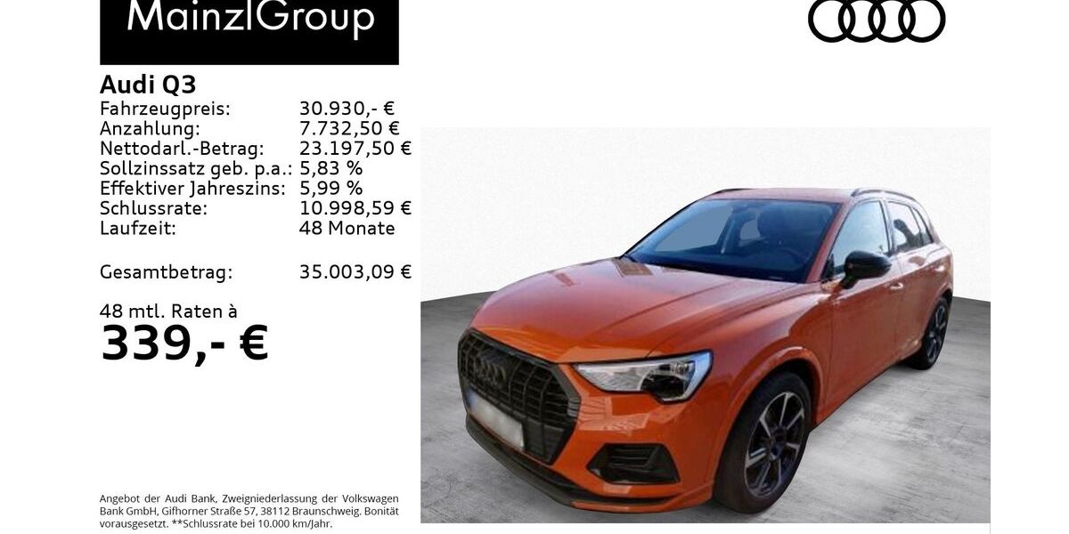 Audi Q3 27.000 km 30.930 &euro; Feldkirchen/Westerham 83620