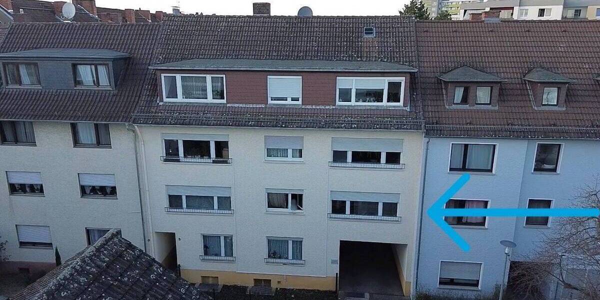 Etagenwohnung Hanau Lamboy - 3 Zimmer, 77 m&sup2;, 249.000&euro; | Angebot:26029093