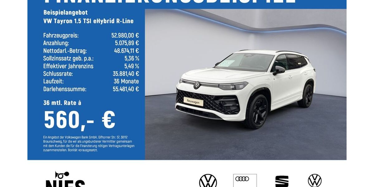 VW Tayron 7.000 km 52.980 &euro; Braunschweig 38122