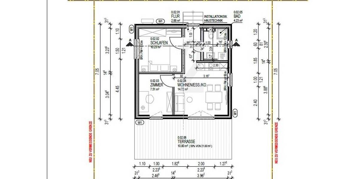 Einfamilienhaus Kösching - 2 Zimmer, 50 m&sup2;, 325.000&euro; | Angebot:25845361