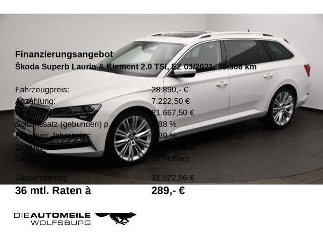Skoda Superb 95.308 km 27.990 &euro; Wolfsburg 38440