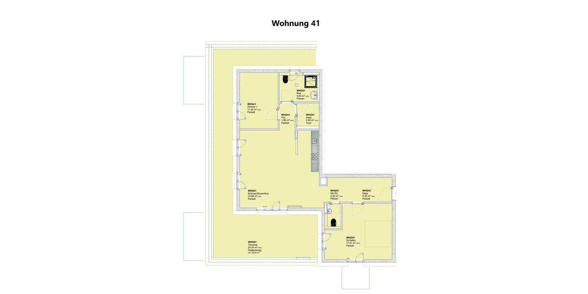 Helle Penthousewohnung mit großen Dachterrassen im KFW 40 QNG Energiesparhaus - Einfamilienhaus Trier Feyen-Weismark | Angebot:27295194