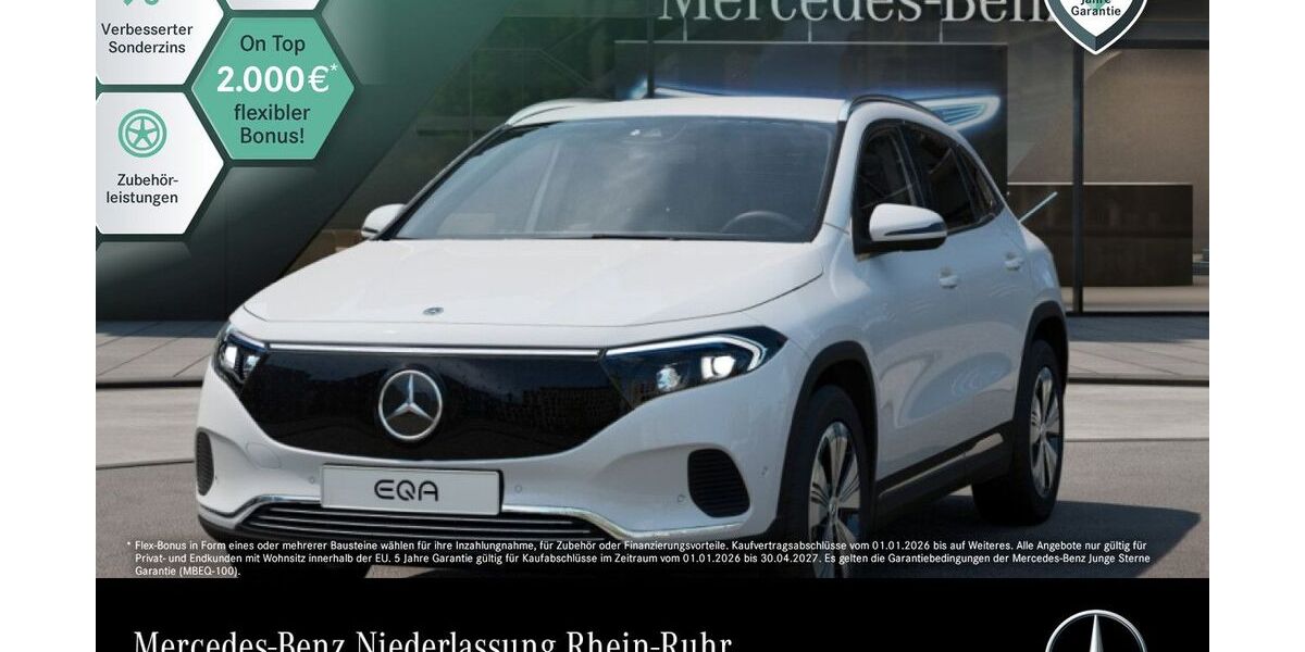 Mercedes-Benz EQA 13.215 km 38.490 &euro; Düsseldorf 40470