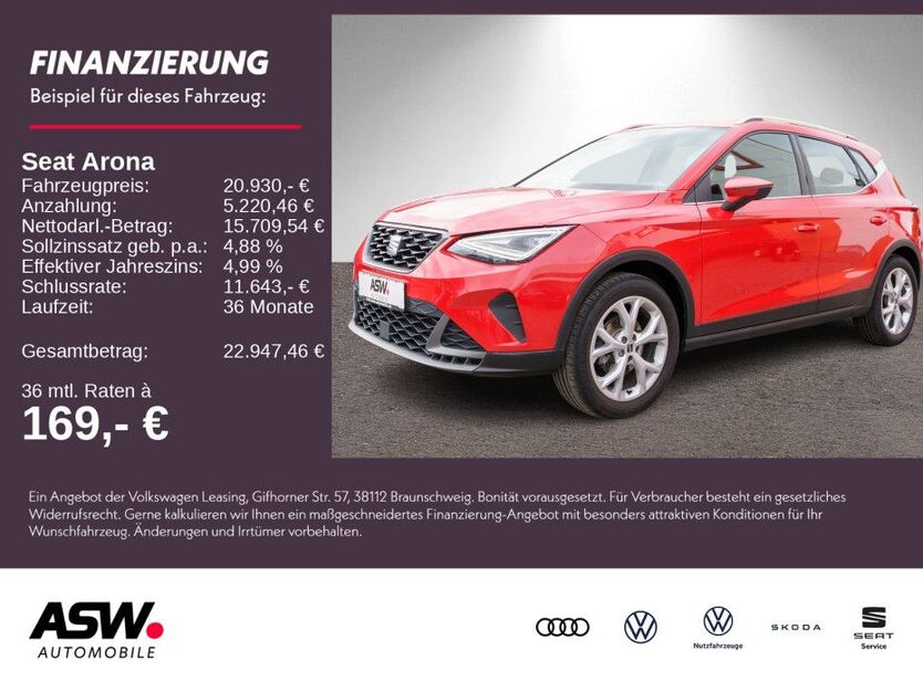 Seat Arona 22.700 km 20.930 € Weinsberg 74189