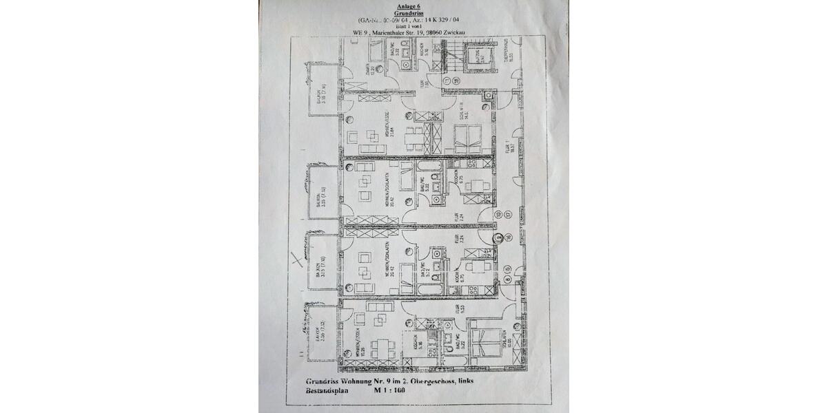 Etagenwohnung Zwickau Zwickau-West - 1 Zimmer, 44 m&sup2;, 39.000&euro; | Angebot:24702760