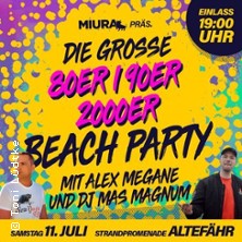 80er/90er/2000er - Beachparty | Alex Megane X DJ Mas Magnum 11.07.2026 Strand Altefähr