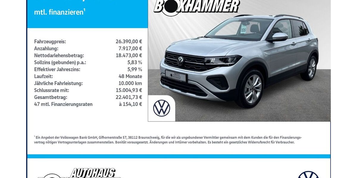 VW T-Cross 12.349 km 25.880 &euro; Bad Aibling 83043