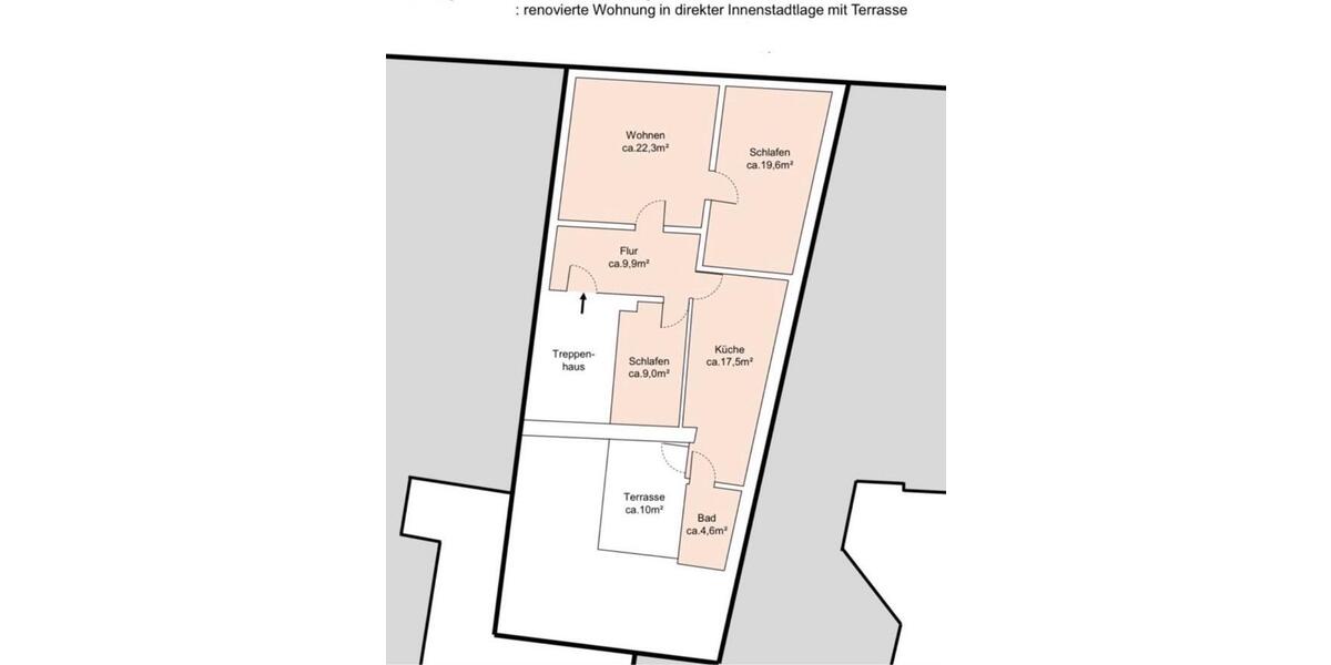 Etagenwohnung Einbeck - 3 Zimmer, 89 m&sup2;, 720&euro; | Angebot:25418724