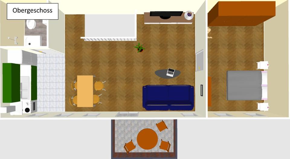 Maisonettenwohnung Bad Frankenhausen/Kyffhäuser Kyffhäuser - 5 Zimmer, 90 m&sup2;, 620&euro; | Angebot:26634655