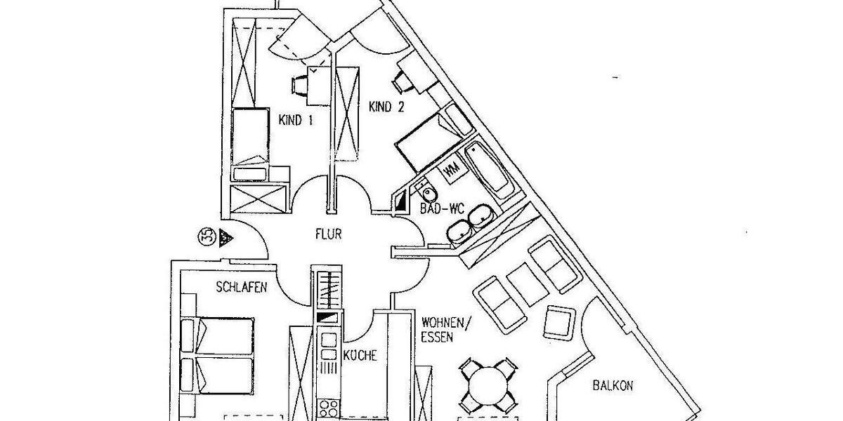 Dachgeschoßwohnung Delitzsch - 4 Zimmer, 88 m&sup2;, 820&euro; | Angebot:24980601