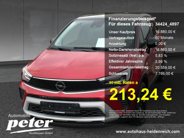 Opel Crossland (X) 39.531 km 16.880 € Eschwege 37269