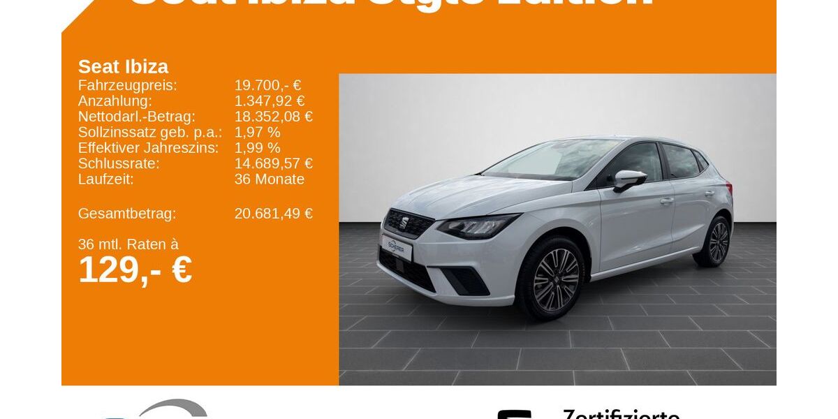 Seat Ibiza 9.900 km 19.700 &euro; Neustadt a.d. Weinstraße 67433