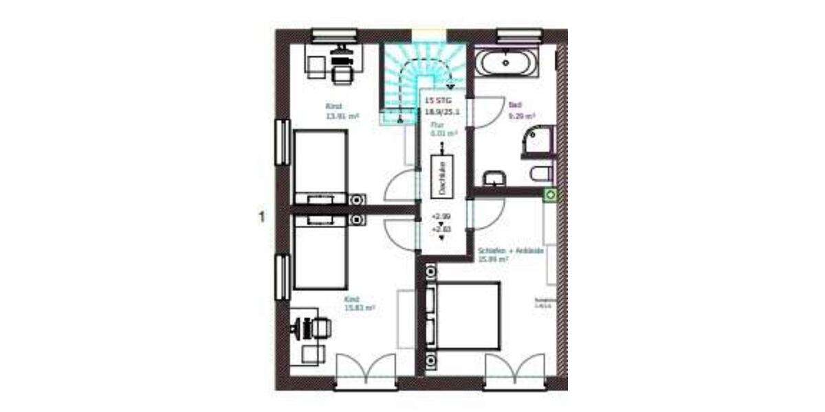 Doppelhaushälfte Waging am See Fisching - 4 Zimmer, 130 m&sup2;, 1.780&euro; | Angebot:26677311