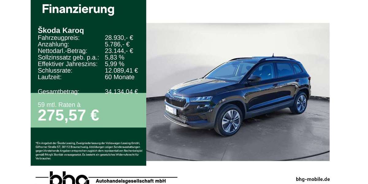 Skoda Karoq 59.303 km 25.930 &euro; Kehl 77694