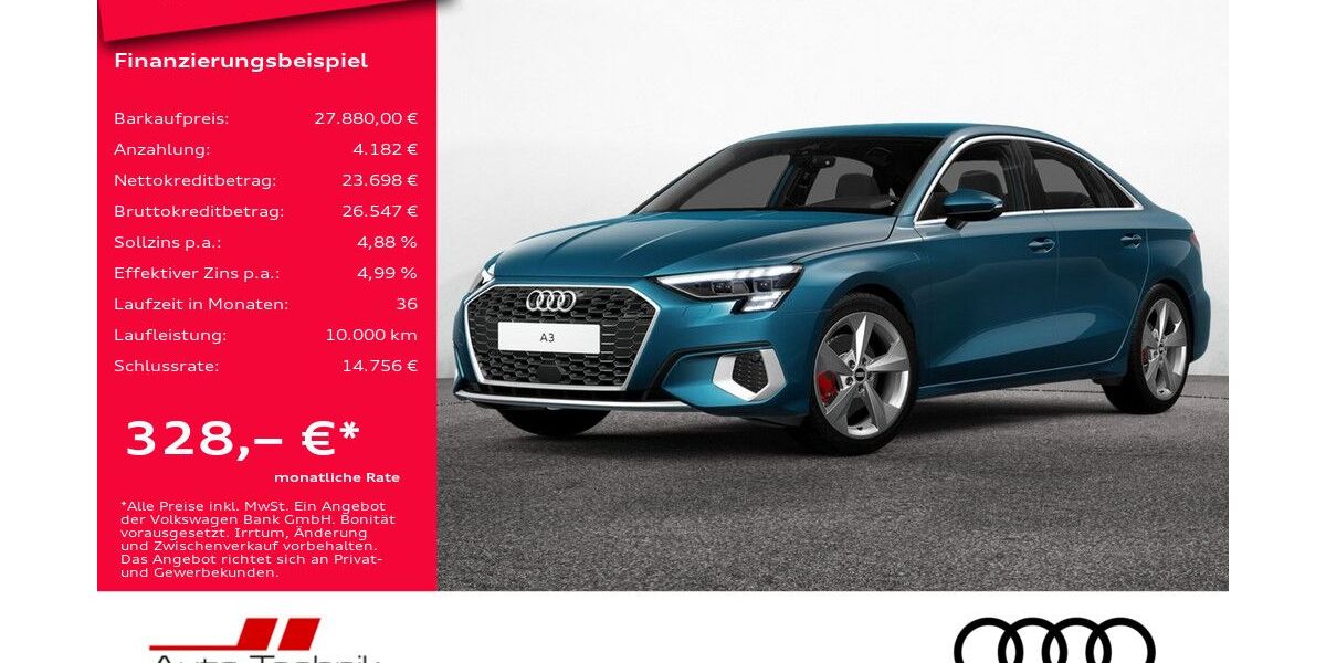 Audi A3 63.847 km 27.880 &euro; Wittenberge 19322