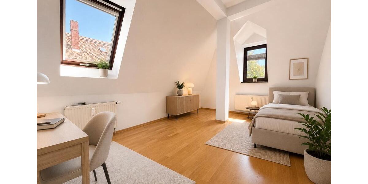 Dachgeschoßwohnung Leipzig Mitte - 4.5 Zimmer, 118 m&sup2;, 395.000&euro; | Angebot:27642205