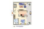 Etagenwohnung Cuxhaven Duhnen - 2 Zimmer, 64 m&sup2;, 992&euro; | Angebot:26251143