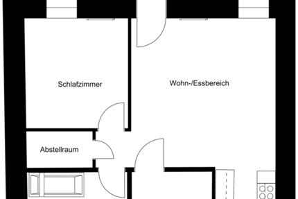 Wohnung Villingen-Schwenningen Schwenningen - 2 Zimmer, 51 m&sup2;, 640&euro; | Angebot:25591079