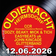 Oldienight Hermsdorf - Dozy, Beaky, Mick & Tich, CCR, Glitterband, New Amen Corne 12.06.2026 Stadthaus Hermsdorf