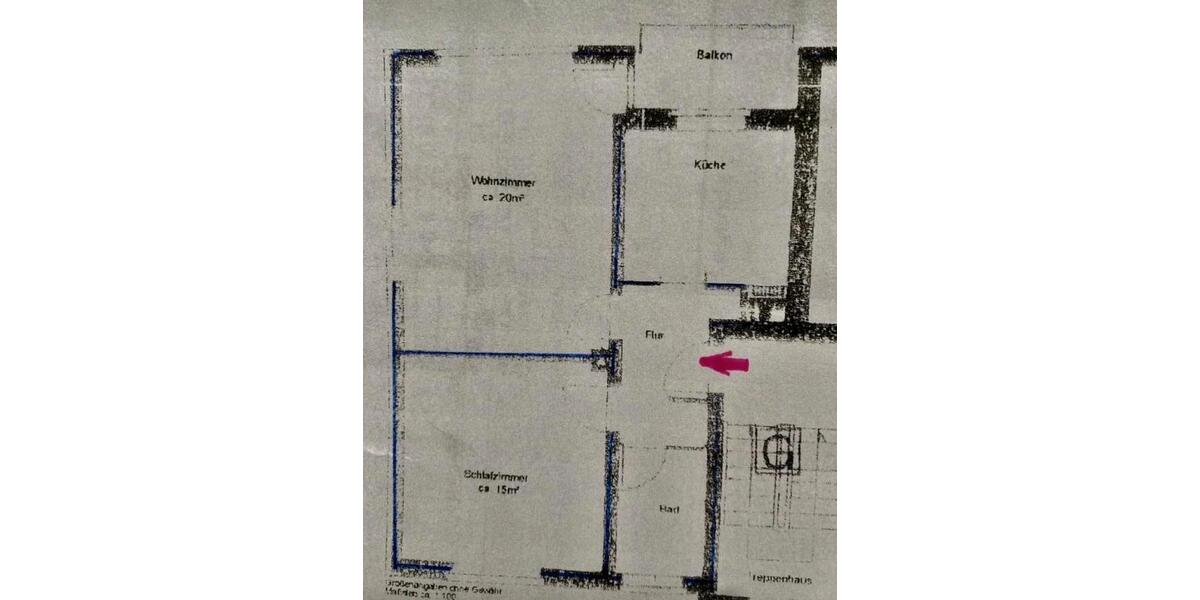 Etagenwohnung Sarstedt - 2 Zimmer, 53 m&sup2;, 850&euro; | Angebot:25415030