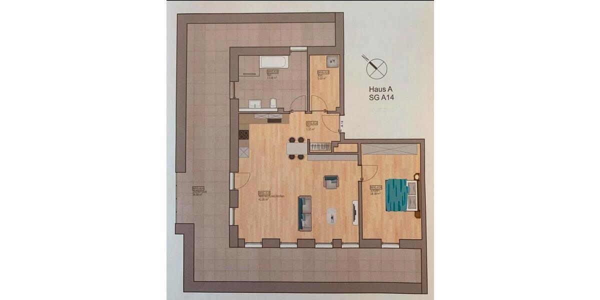 Einfamilienhaus Westerstede - 2 Zimmer, 120 m&sup2;, 1.200&euro; | Angebot:23998825